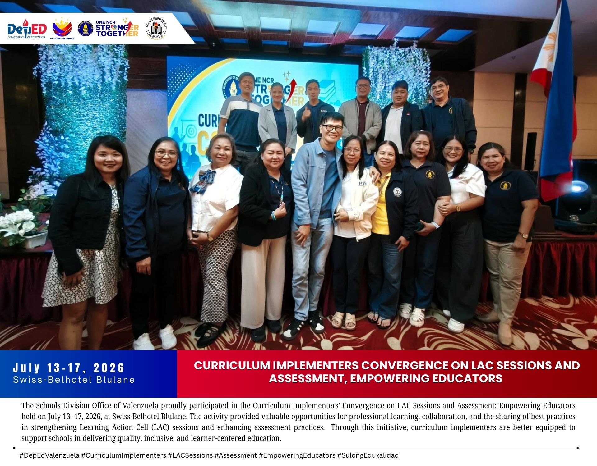 CURRICULUM IMPLEMENTERS CONVERGENCE ON LAC SESSIONS AND ASSESSMENT: EMPOWERING EDUCATORS